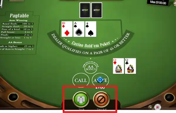 カジノホールデムの遊び方3