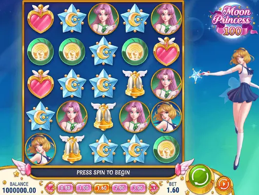 ムーンプリンセス100プレイ画面