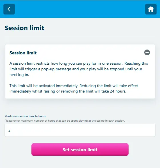 How to set session limit