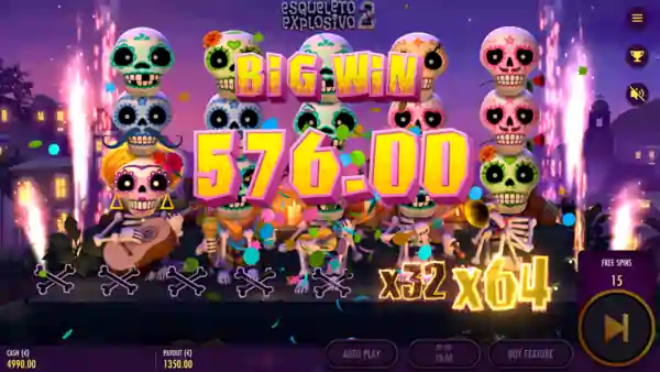 Big win in Esqueleto Explosivo 2