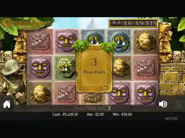 Free spin for  Gonzo's Quest