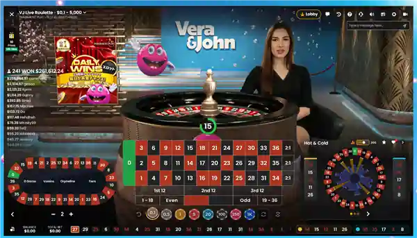 Verajohn Live Roulette