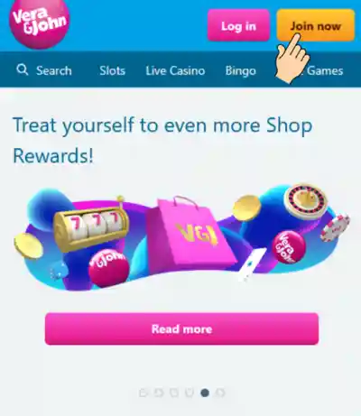 Shop rewards in VJ