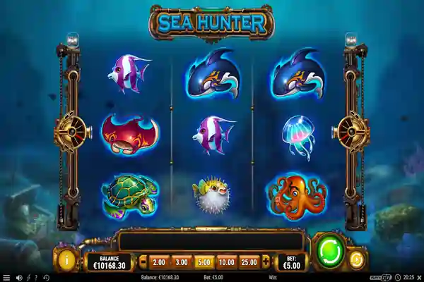 Game screen in Sea Hunter Slot