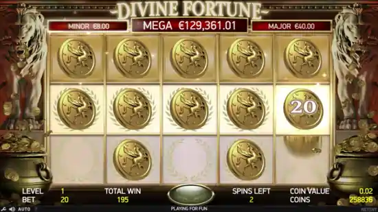 mini bonus in Divine Fortune