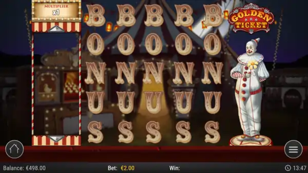 Bonus reel in Golden Ticket