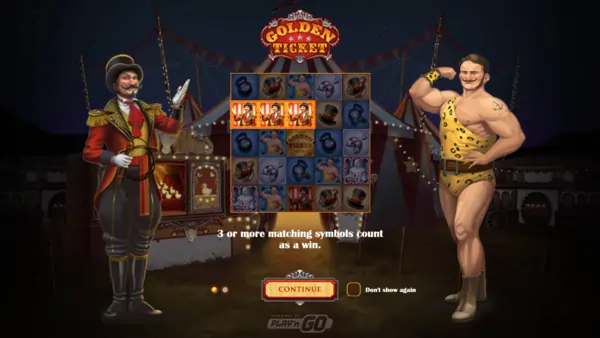 Paytable in Golden Ticket