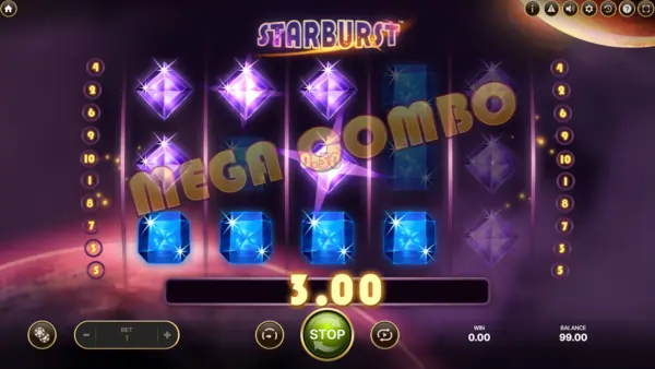 Mega combo in Starburst