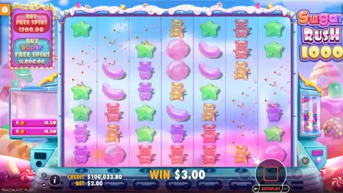 Cluster Pays in Sugar Rush 1000