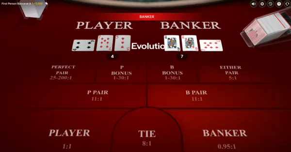 Sophisticated Baccarat in table game
