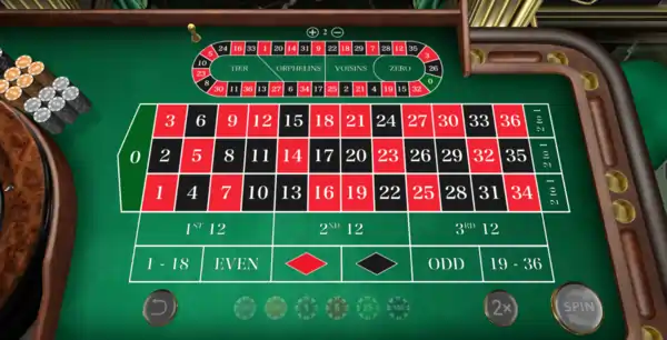 Elegant Roulette in table game
